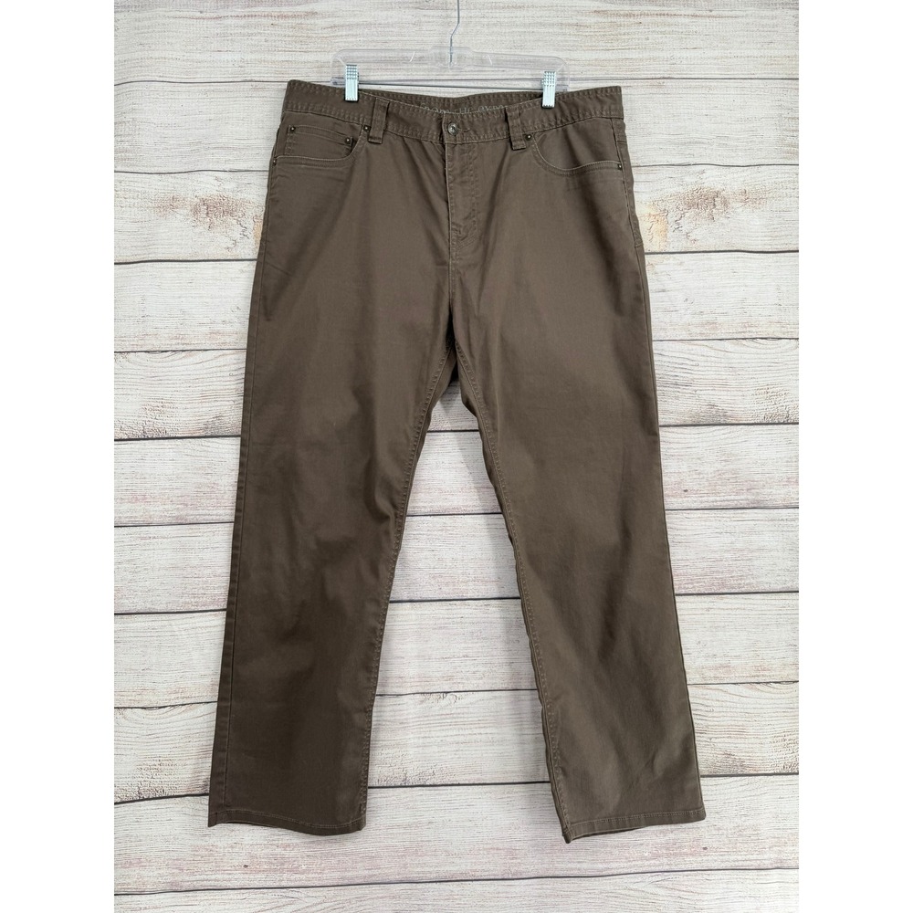 Prana Bridger Slim Fit Jeans Mens 38x30 Brown Organic Cotton Blend M4BD30315